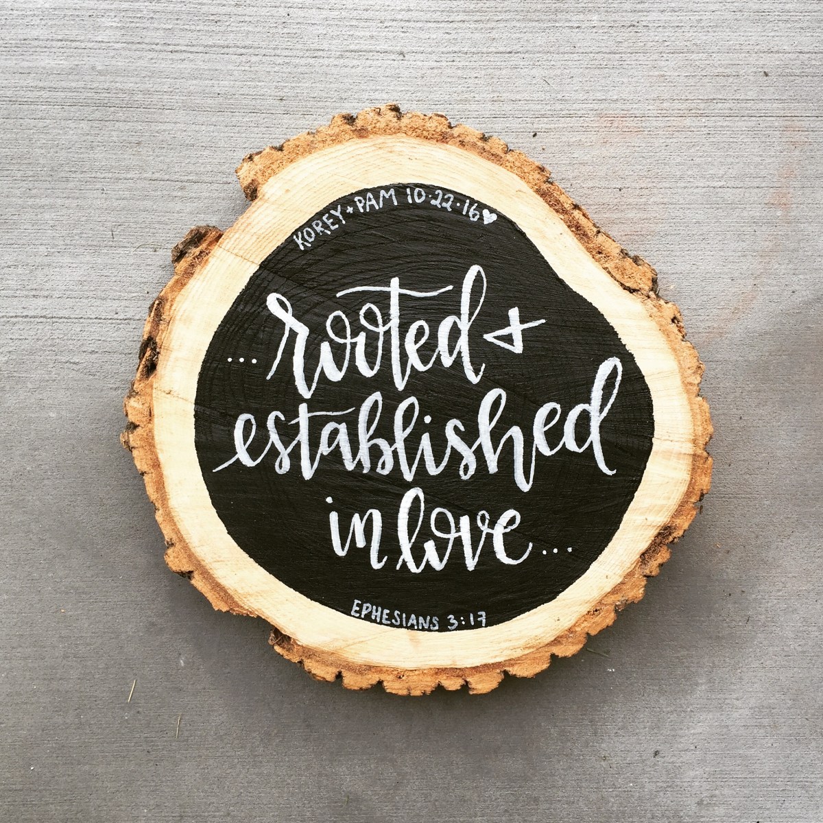 Tree Cookie Wood Sign