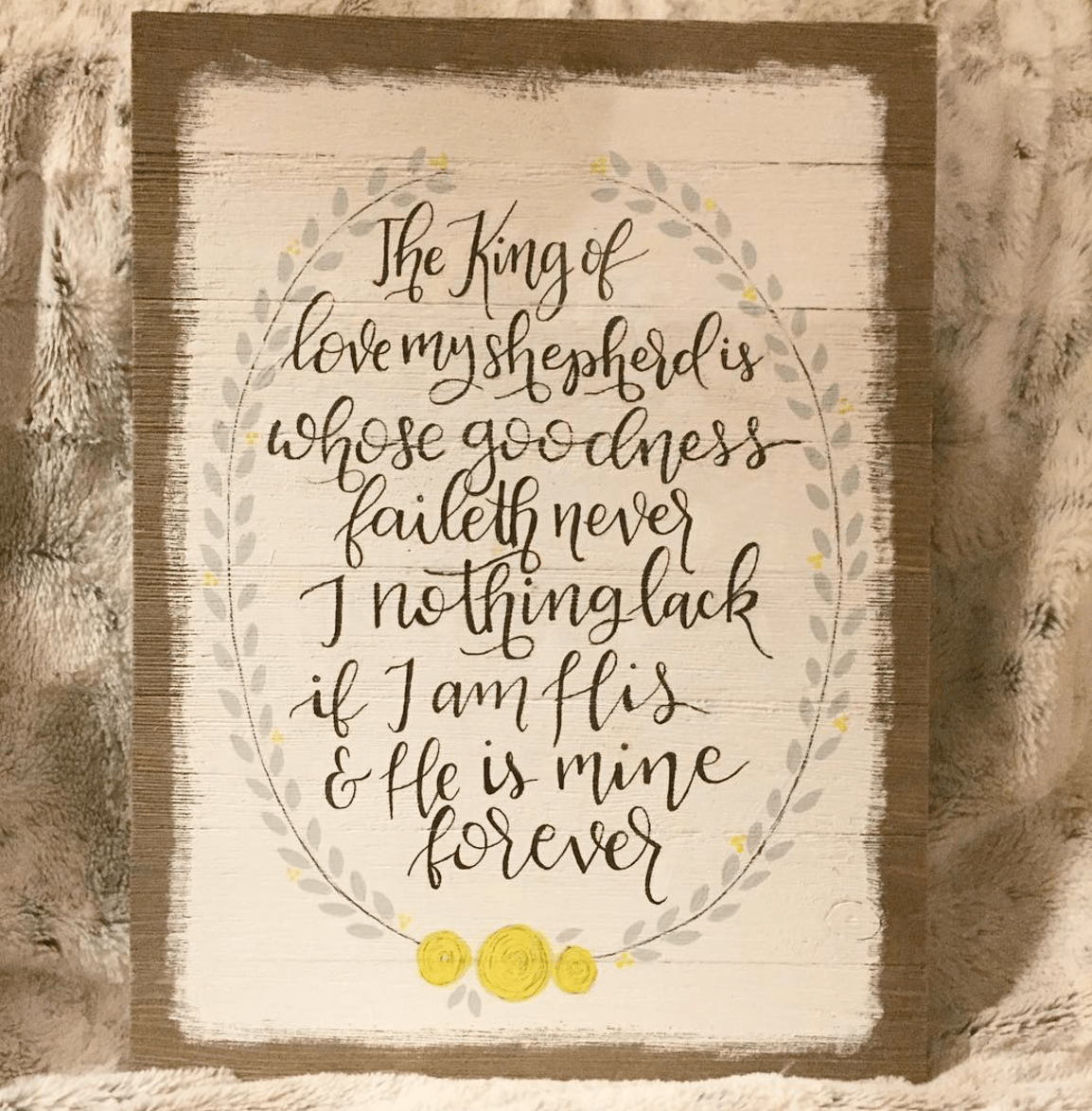 Song Lyrics Wood Sign