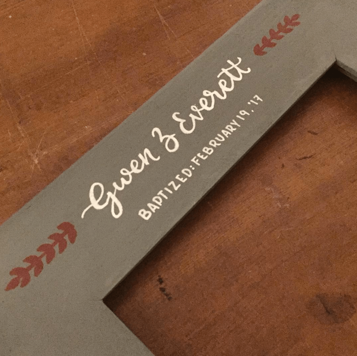 Baptismal Frame Gift